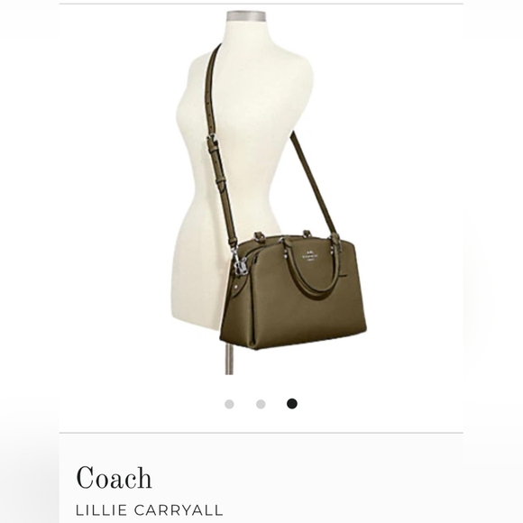 Coach Olive Green Leather Handbag - Picture 8 of 9